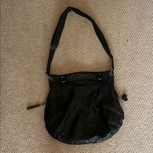 Banana Republic Black Studded Shoulder Bag